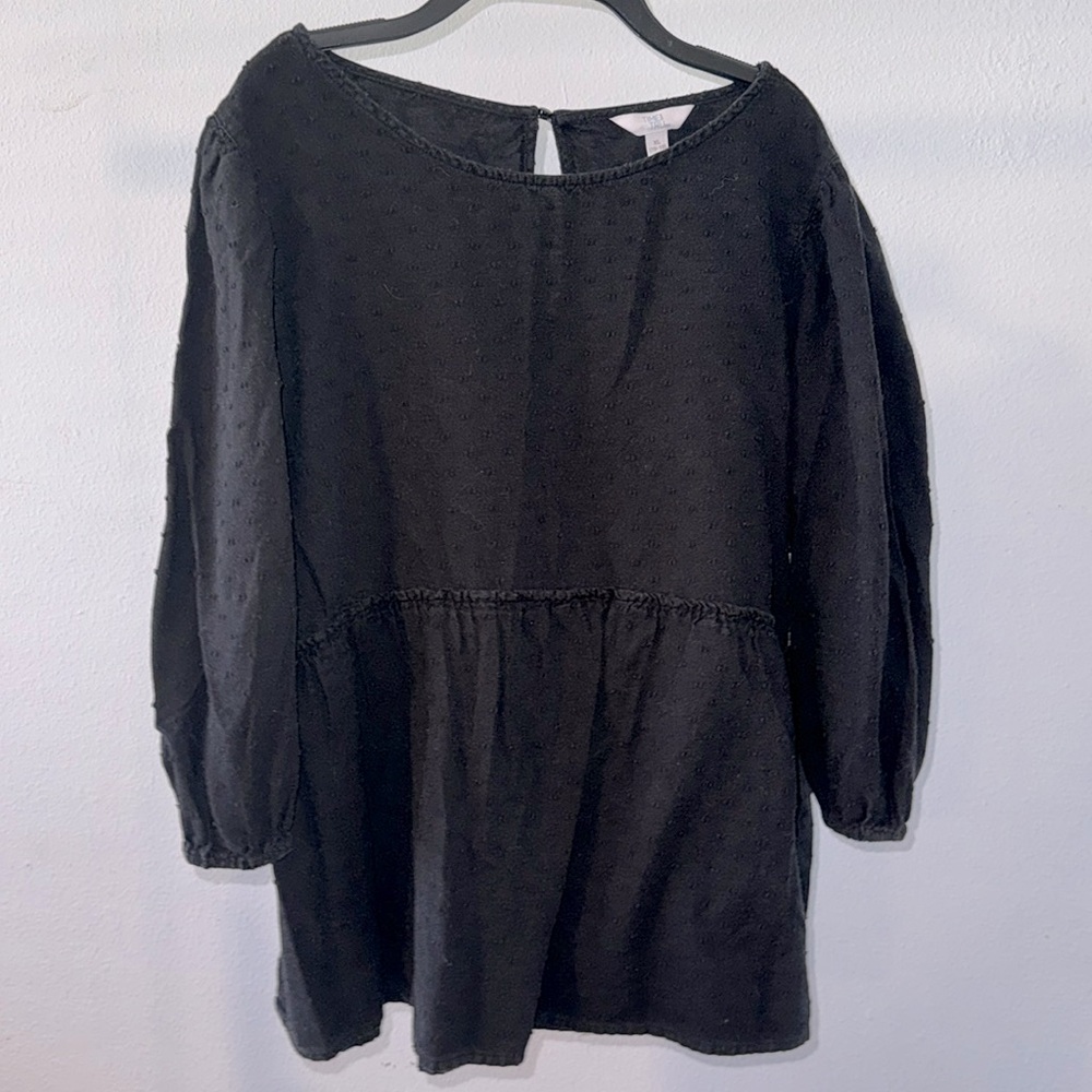 🍀5/$15🍀 Time and Tru XL blouse Black